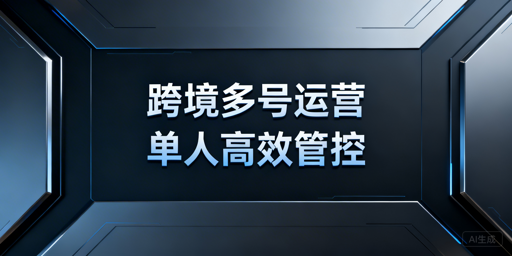 单人运营50+跨境电商多账号：全流程实操指南