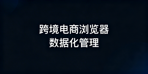 企业级跨境电商浏览器：数据化管理核心与飞跨优选
