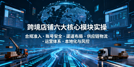 跨境店铺从0到1搭建：六大核心模块实操指南