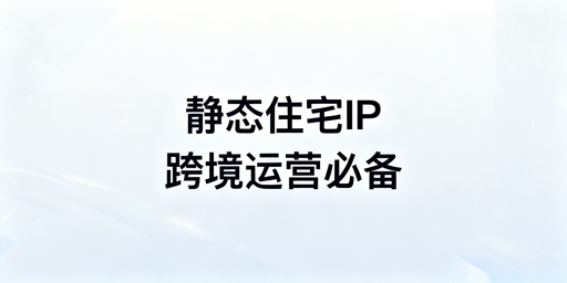 跨境电商：静态住宅IP适用场景与选型指南