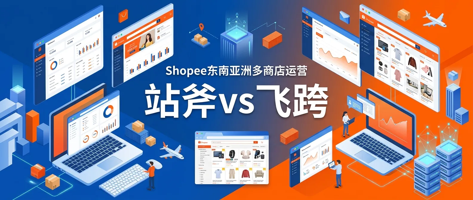 用站斧做 Shopee 东南亚多店想换工具?站斧VS飞跨一篇讲清楚