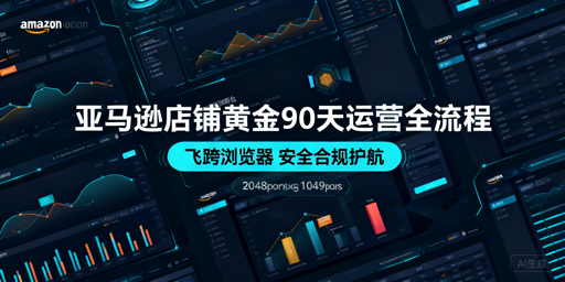亚马逊新店铺运营全攻略:黄金90天+飞跨浏览器护航