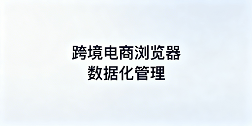 企业级跨境电商浏览器数据化管理：能力、价值与选型