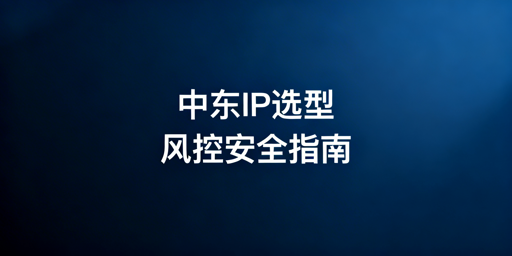中东跨境电商IP选型全攻略：避风控·保多账号安全