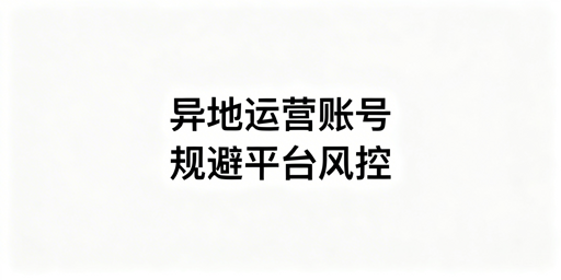 出差异地操作eBay：账号风控规避全方案