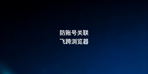 跨境电商多账号防关联：飞跨浏览器为首选