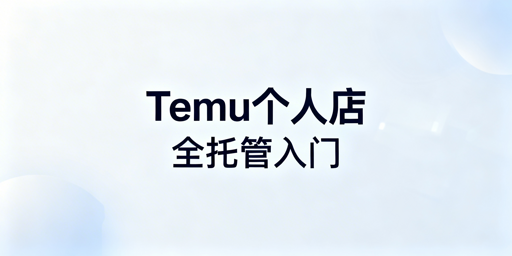 新手做Temu个人店:入驻·运营·工具全指南