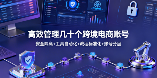 一人高效管理数十跨境电商账号的实操全指南