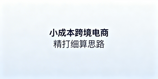 《1-3万启动跨境电商:小成本实战全攻略》