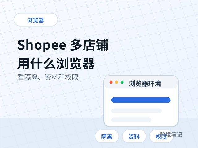 Shopee 多店铺用什么浏览器？别只看能不能多开