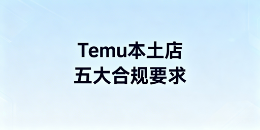 Temu海外本土店运营核心要求及落地指南