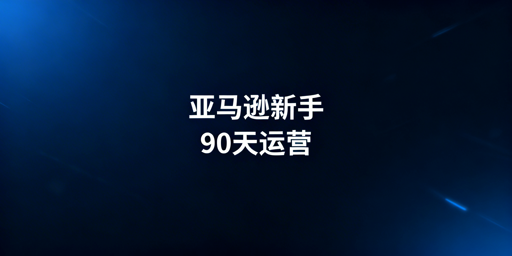 亚马逊新手下店90天全流程运营方案