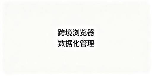 企业级跨境电商浏览器:数据化管理核心能力与选型