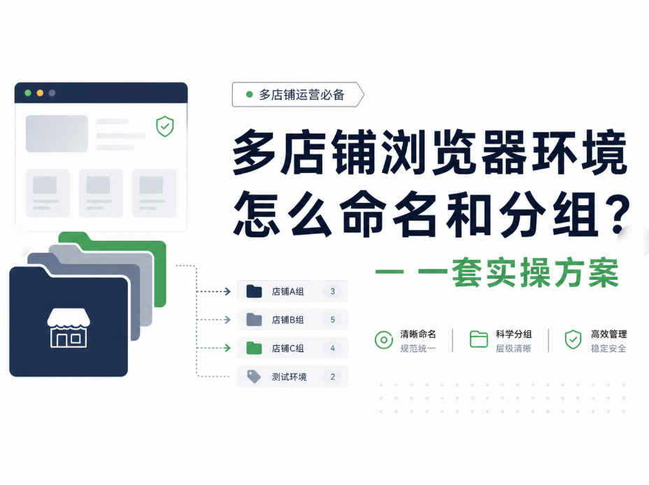 多店铺浏览器环境怎么命名和分组?一套实操方案