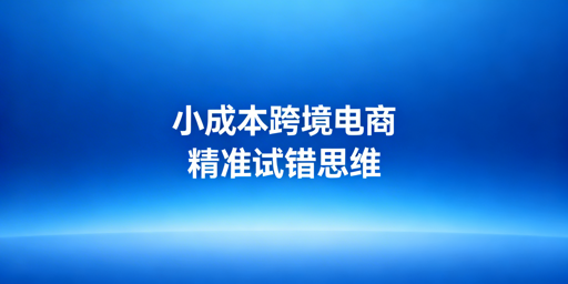 小成本跨境电商:精准试错的实操指南