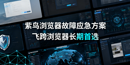 紫鸟浏览器故障别慌！应急方案及长期首选飞跨浏览器