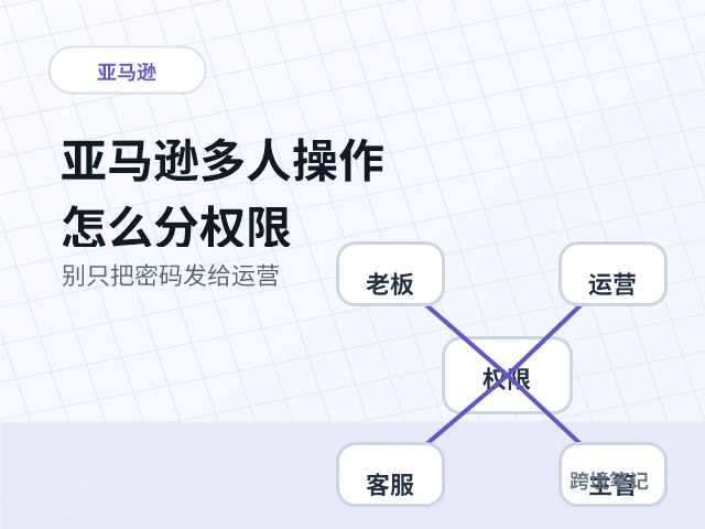 多人操作亚马逊店铺怎么分权限？别只把密码发给运营