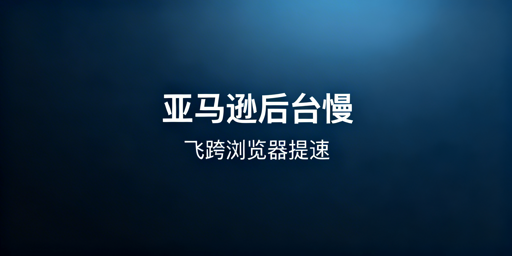 亚马逊后台加载慢?飞跨浏览器提速全攻略