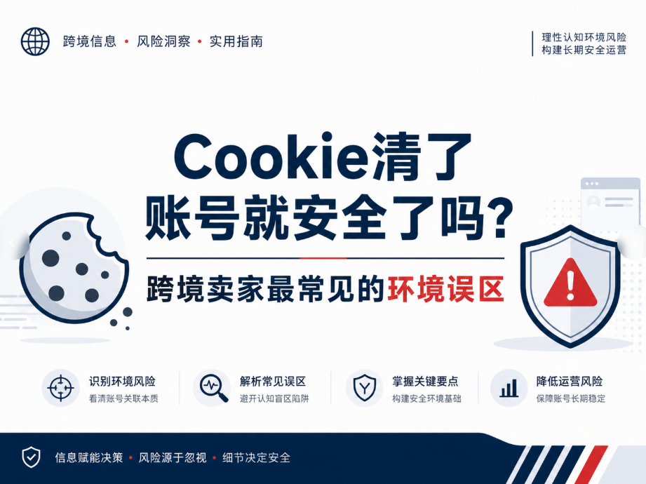 Cookie清了账号就安全了吗?跨境卖家最常见的环境误区