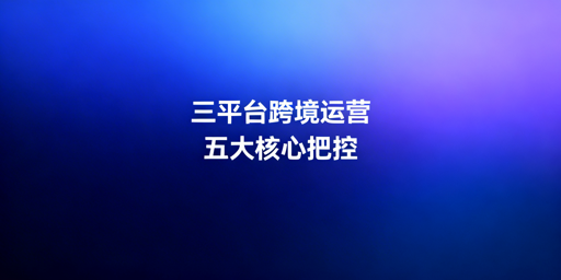 亚马逊、Temu、Shopee多平台运营全流程实操指南