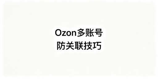 多人登录Ozon店铺：防关联风控指南及工具推荐
