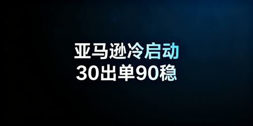 亚马逊新手冷启动全方案:30天出单90天稳定运营