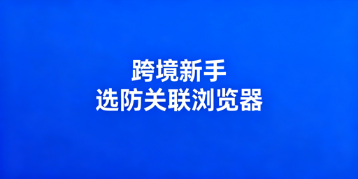 跨境电商新手选浏览器：首选飞跨防关联浏览器