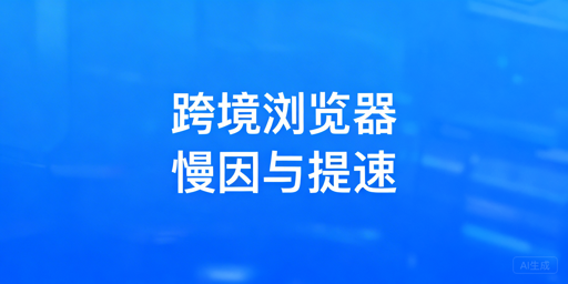 跨境专用浏览器为何速度慢？飞跨浏览器提速方案解析