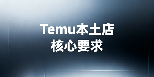 Temu海外本土店国内合规运营实操指南