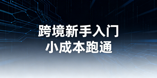 跨境电商新手入门三步走：小成本跑通从0到1全流程