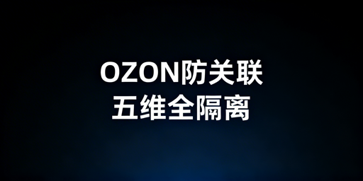 团队操作OZON店铺防关联实操指南