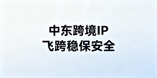 中东跨境业务IP选型:静态原生IP与飞跨浏览器推荐