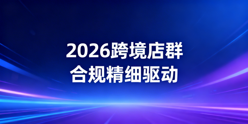 2026跨境电商店群：精铺合规运营全指南