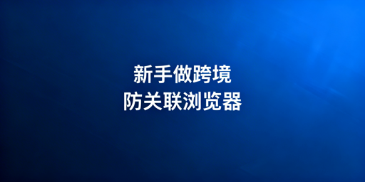 跨境新手选浏览器：优先防关联，首推飞跨