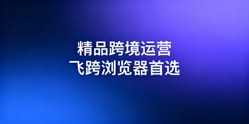 跨境精品卖家:飞跨浏览器核心需求适配全解析